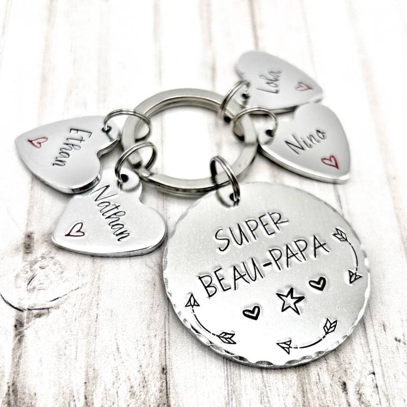 Schlüsselanhänger Für Stiefvater - Vatertagsgeschenk von LauraWalkerJewellery