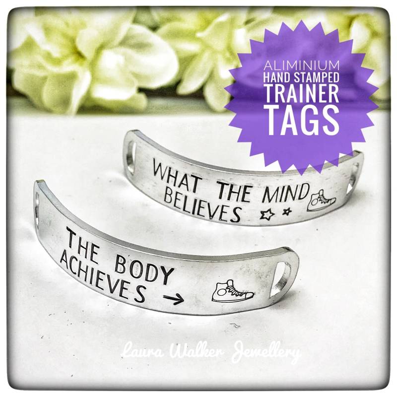 Schnürsenkeletiketten, Läufergeschenk, Laufzubehör, Marathongeschenk, Schuhschmuck Schnürsenkeletiketten, Läufergeschenk, Laufzubehör, Marathongeschenk, Schuhschmuck von LauraWalkerJewellery
