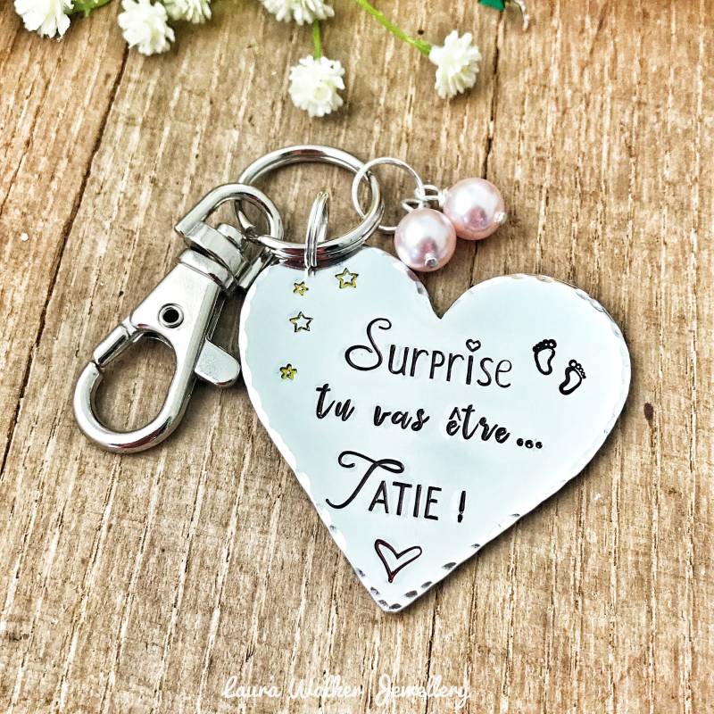Tata-Taschenanhänger, Zukünftiges Tata-Geschenk, Tata-Schwangerschaftsanzeige Tata-Taschenanhänger, Zukünftiges Tata-Geschenk, Tata-Schwangerschaftsanzeige von LauraWalkerJewellery