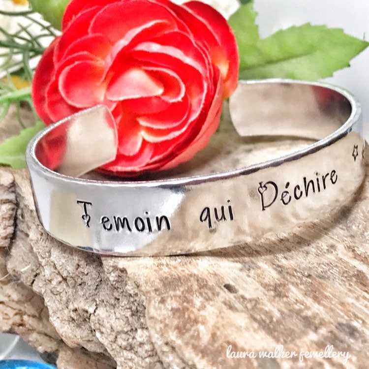 Zeuge-Armband, Zeuge-Geschenk, Zeugenanfrage, Zeuge, Der Reißt, Zeuge-Armreif von LauraWalkerJewellery