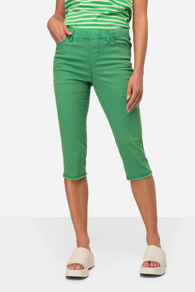 Laurasøn Funktionshose Caprihose Jeggings Fransensaum Elastikbund von Laurasøn