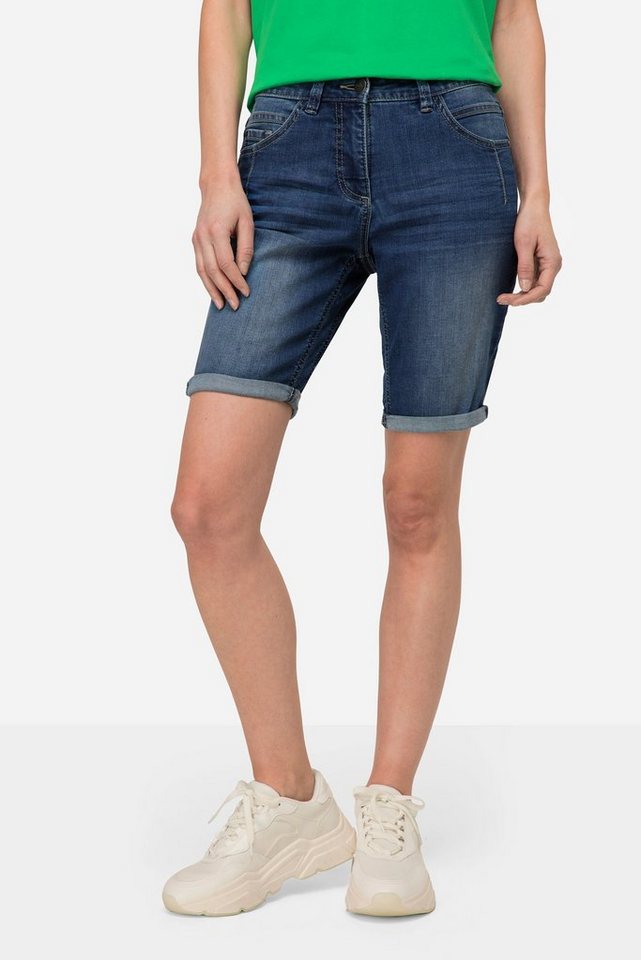 Laurasøn Regular-fit-Jeans Jeans-Shorts 5-Pocket Elastikbund von Laurasøn