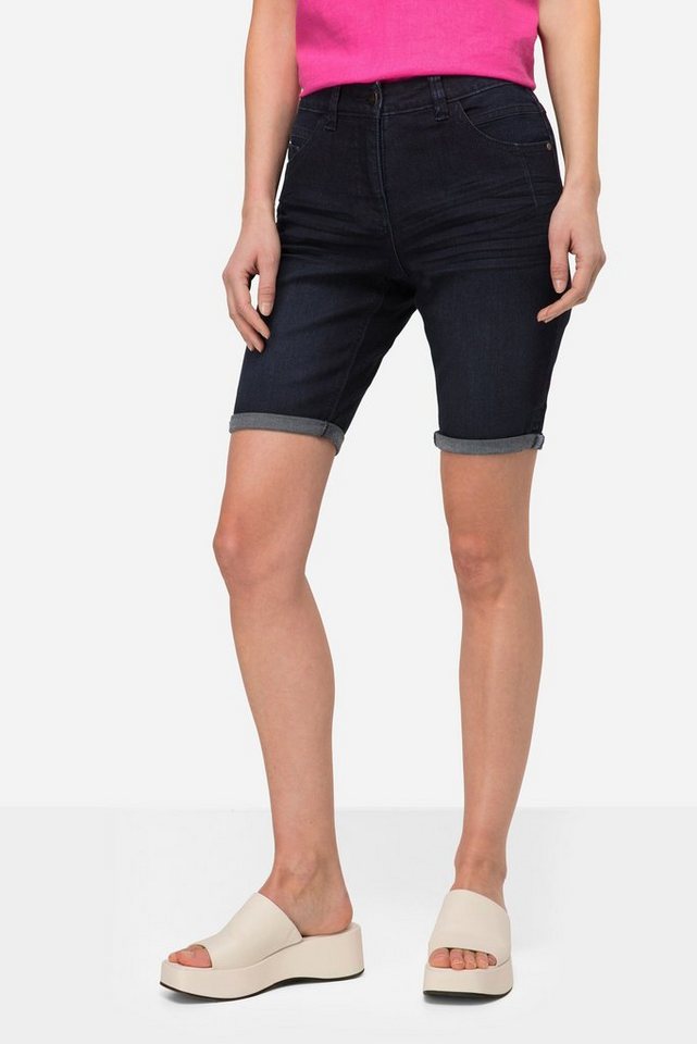 Laurasøn Regular-fit-Jeans Jeans-Shorts 5-Pocket Elastikbund von Laurasøn