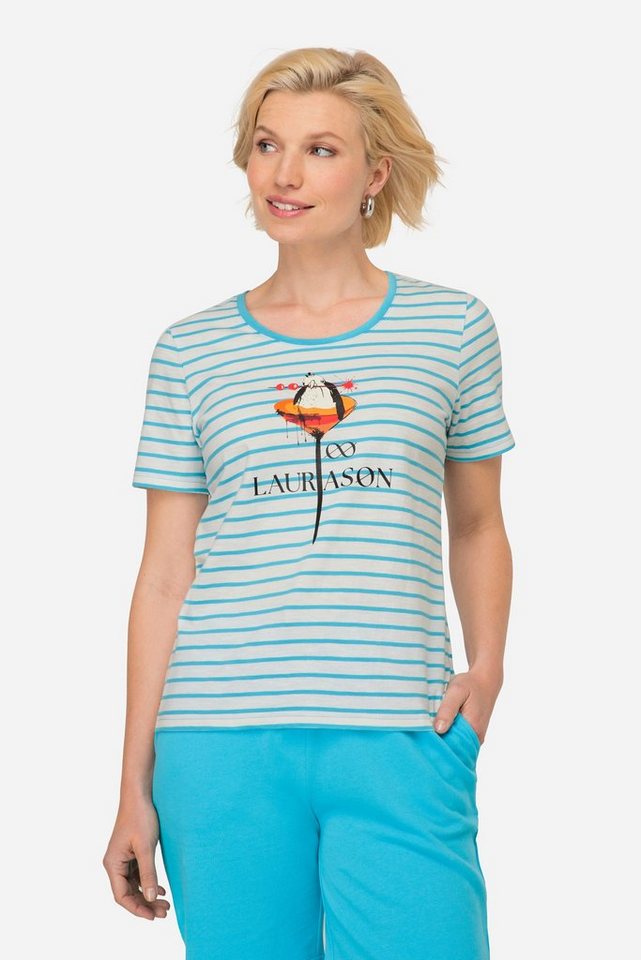 Laurasøn Rundhalsshirt T-Shirt Möven Print Rundhals Halbarm von Laurasøn