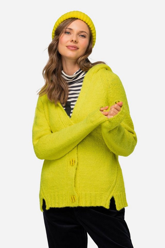 Laurasøn Strickjacke Strickjacke Kapuze Raglan-Langarm von Laurasøn