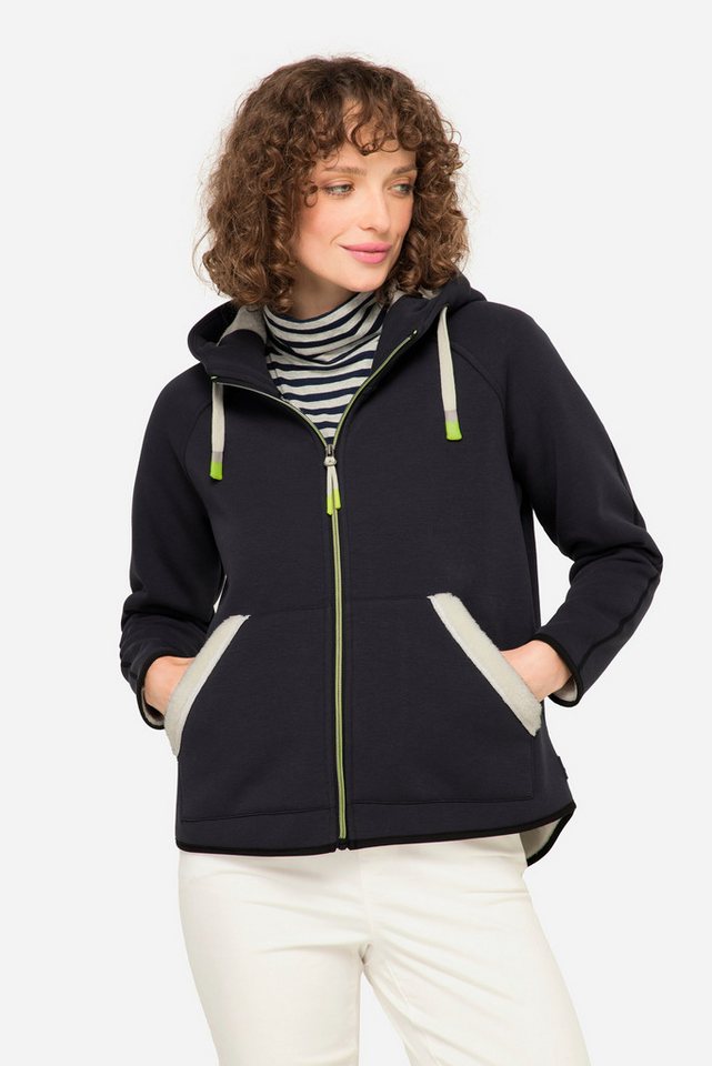 Laurasøn Sweatjacke Hoodie-Jacke Sweat Teddy-Innenseite Kapuze von Laurasøn