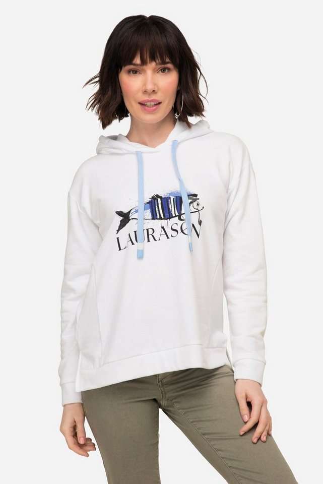 Laurasøn Sweatshirt Hoodie Fisch Motiv Kapuze Langarm von Laurasøn