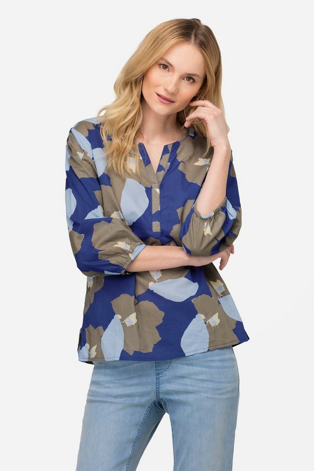 Laurasøn Tunika Bluse Blüten Print 3/4-Ärmel von Laurasøn