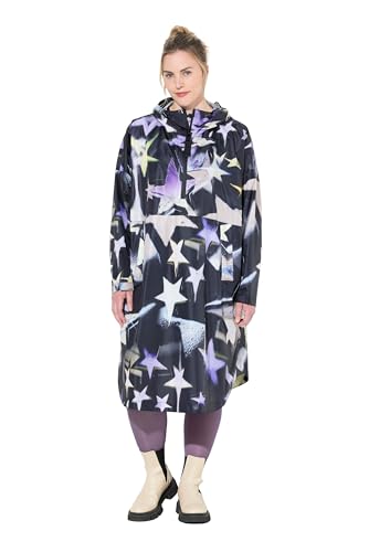 Laurasøn Funktions-Regencape, Unisex, Print, Kapuze Fuchsia 1Size 831413818-1 von Laurasøn