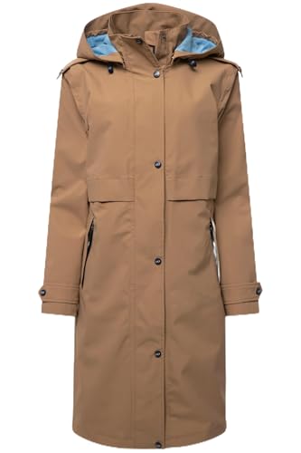 Laurasøn Funktions-Regenmantel, Kapuze, 2-Wege-Zipper, Futter aus recyceltem Polyester Hellbraun XL 824872330-XL Laurasøn Funktions-Regenmantel, Kapuze, 2-Wege-Zipper, Futter aus recyceltem Polyester Hellbraun XL 824872330-XL von Laurasøn