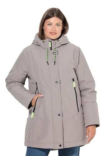 Laurasøn Funktionsjacke, Kapuze, 2-Wege-Zipper Dunkles Taupe 44+ 841395338-44+ von Laurasøn