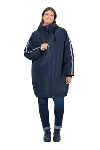 Laurasøn Funktionsjacke, Oversized, Steppfutter, Kapuze, 2-Wege-Zipper Marine 56+ 840721130-56+ von Laurasøn