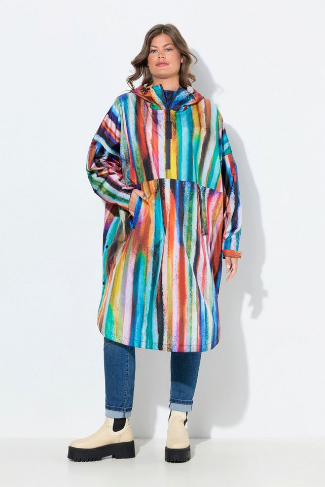 Laurasøn Funktionsjacke Funktions-Regencape Unisex Print Kapuze von Laurasøn