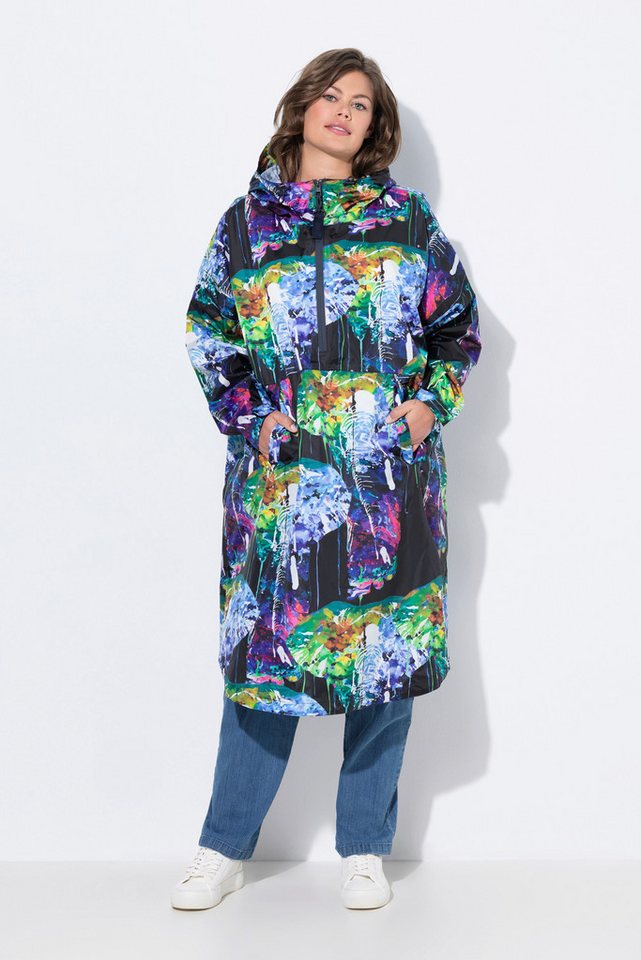 Laurasøn Funktionsjacke Funktions-Regencape Unisex Print Kapuze von Laurasøn