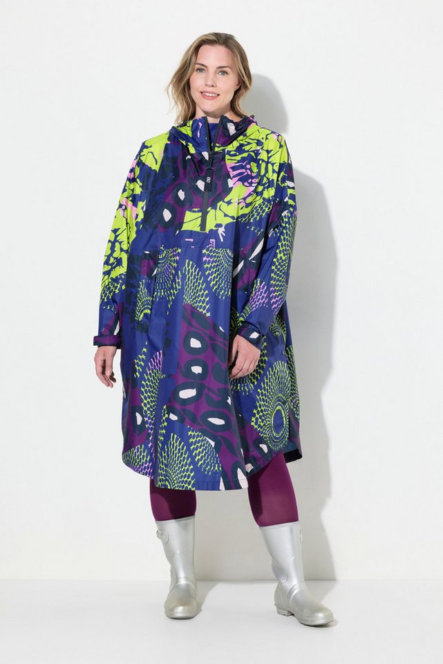 Laurasøn Funktionsjacke Funktions-Regencape Unisex Print Kapuze von Laurasøn