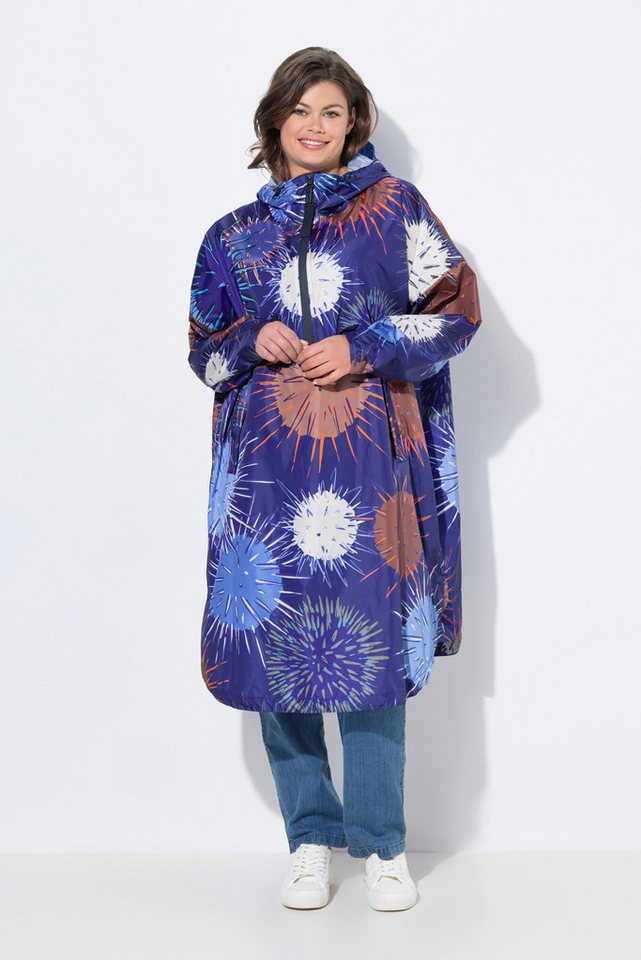 Laurasøn Funktionsjacke Funktions-Regencape Unisex Print Kapuze von Laurasøn