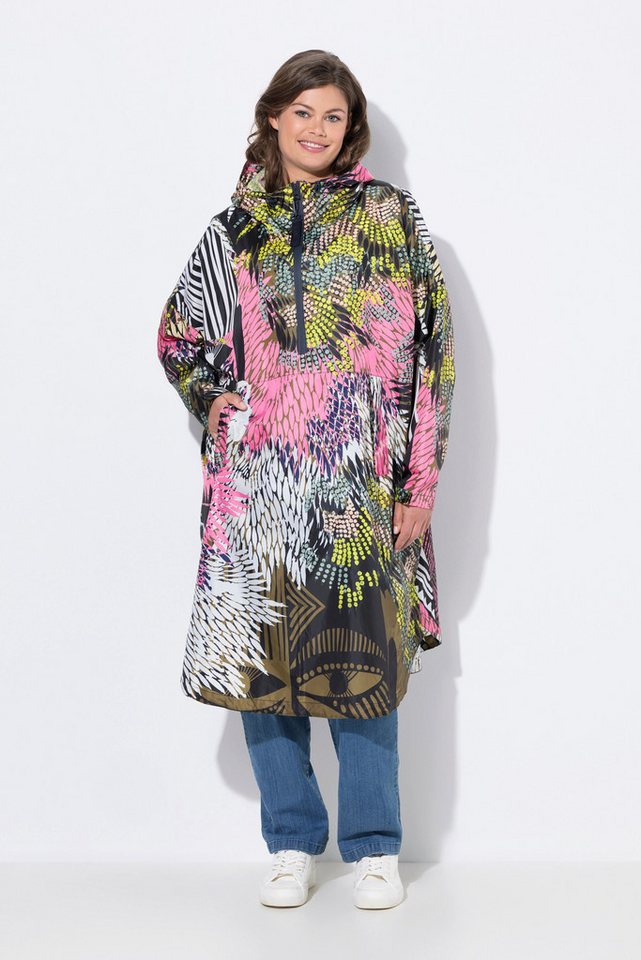 Laurasøn Funktionsjacke Funktions-Regencape Unisex Print Kapuze von Laurasøn