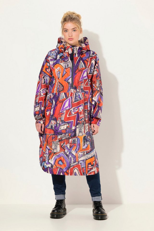 Laurasøn Funktionsjacke Funktions-Regencape Unisex Print Kapuze von Laurasøn