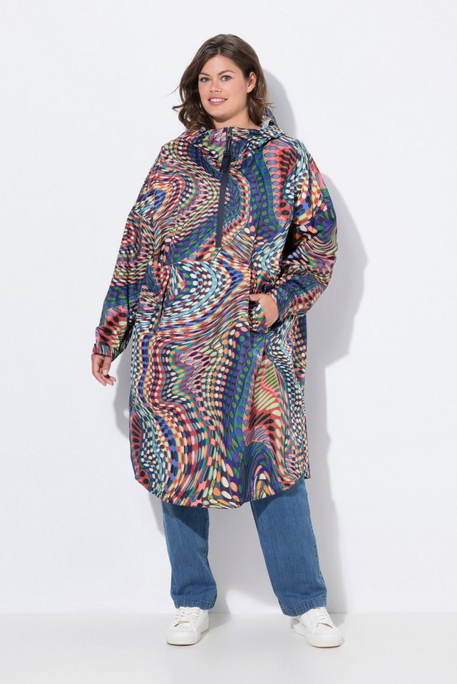 Laurasøn Funktionsjacke Funktions-Regencape Unisex Print Kapuze von Laurasøn