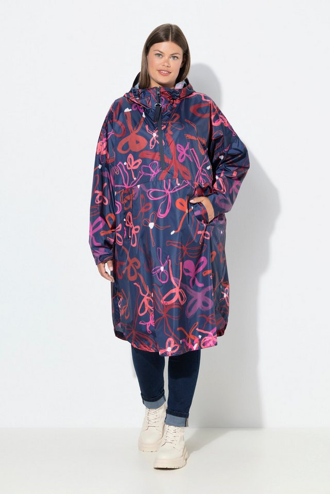 Laurasøn Funktionsjacke Funktions-Regencape Unisex Print Kapuze von Laurasøn