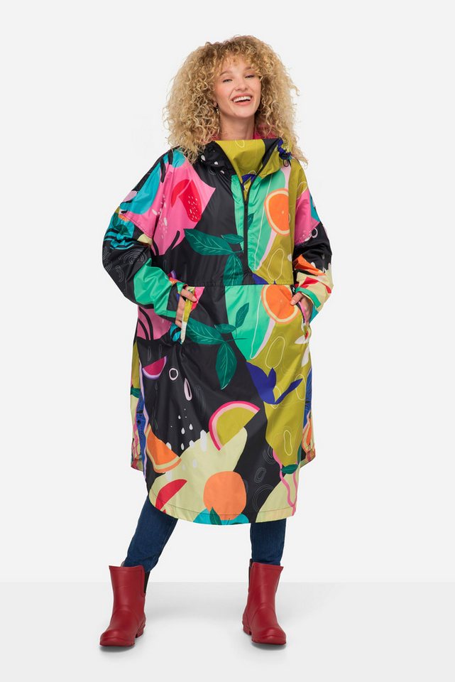 Laurasøn Funktionsjacke Funktions-Regencape Unisex Print Kapuze Laurasøn Funktionsjacke Funktions-Regencape Unisex Print Kapuze von Laurasøn