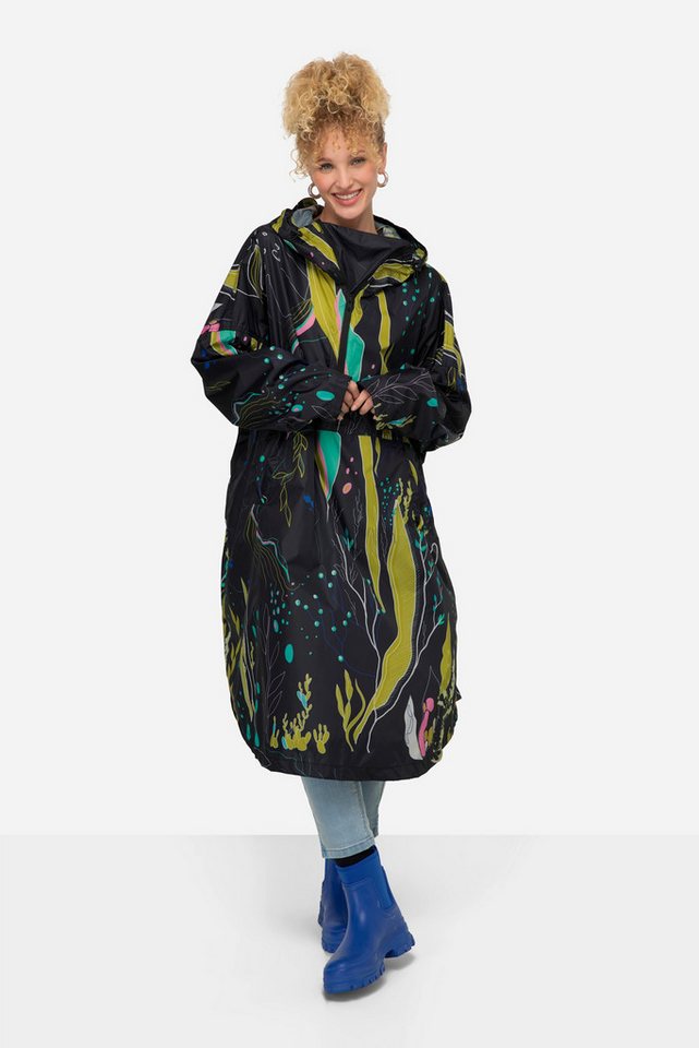 Laurasøn Funktionsjacke Funktions-Regencape Unisex Print Kapuze von Laurasøn