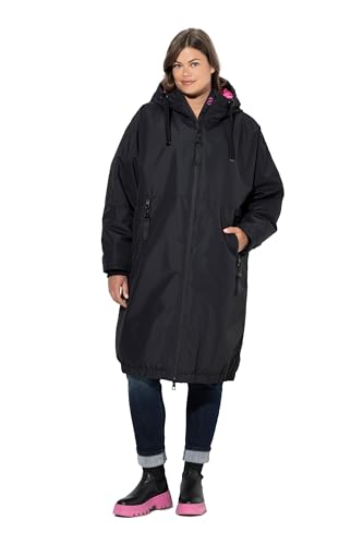 Laurasøn Funktionsmantel, Oversized, Teddyfutter, Kapuze, 2-Wege-Zipper schwarz 52+ 840664100-52+ von Laurasøn