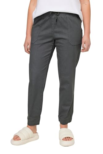 Laurasøn Hose mit Gummibund, recyceltes Polyester dunkelgrau 54 828048192-54 von Laurasøn
