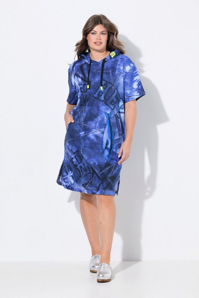 Laurasøn Jerseykleid Strand Sweatkleid 1/2 Arm Kapuze von Laurasøn