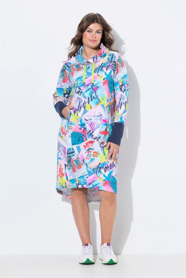 Laurasøn Jerseykleid Sweatkleid Kapuze Langarm von Laurasøn