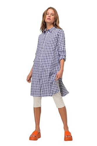 Laurasøn Karo Hemdblusenkleid, Oeko-Tex blauviolett XL 819777736-XL von Laurasøn