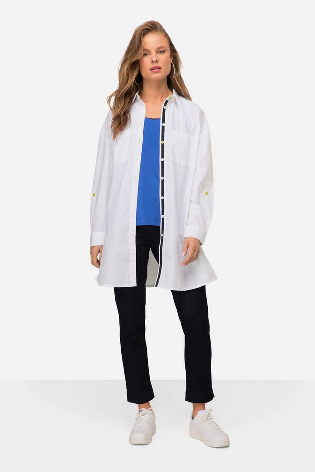 Laurasøn Longbluse Long Bluse Hemdkragen Langarm von Laurasøn
