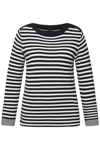 Laurasøn Pullover, Feinstrick, Ringel, U-Boot-Ausschnitt, Langarm Marine M 820094130-M von Laurasøn