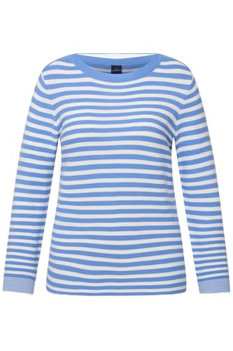 Laurasøn Pullover, Feinstrick, Ringel, U-Boot-Ausschnitt, Langarm wolkenblau M 820094718-M von Laurasøn