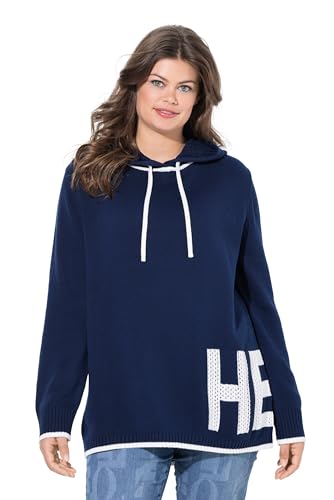 Laurasøn Pullover, Kapuze, Langarm dunkel blau 48+ 836825741-48+ von Laurasøn