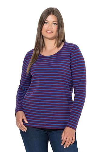 Laurasøn Ringelshirt, Langarm, Rundhalsausschnitt, traubenrot 48+ 835438844-48+ von Laurasøn