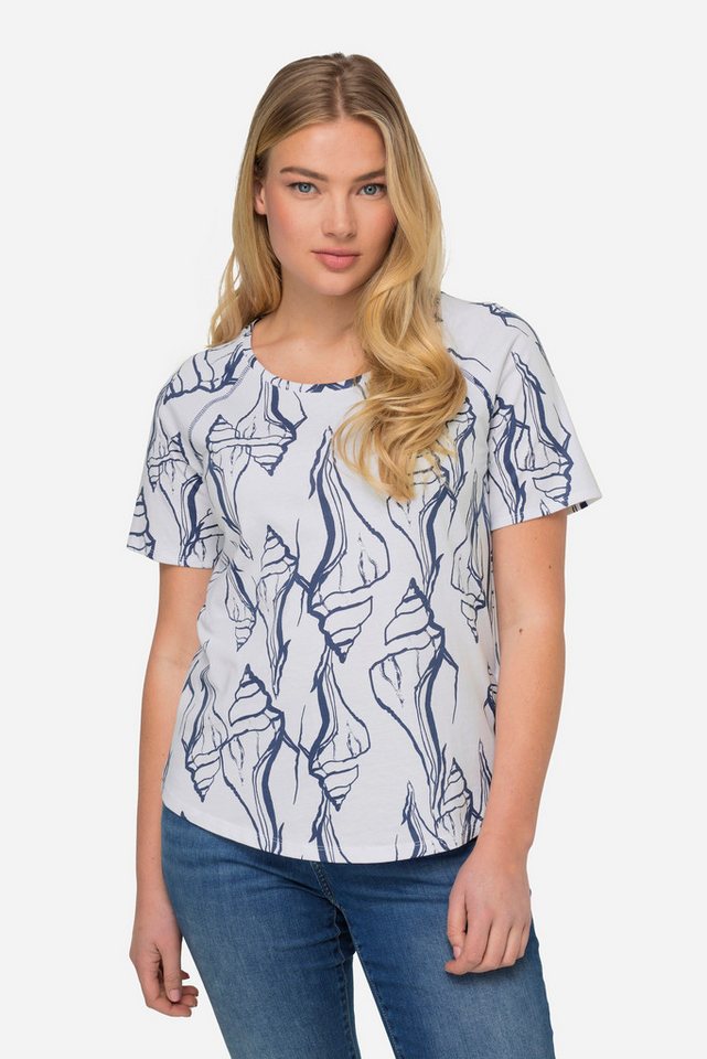 Laurasøn T-Shirt T-Shirt Muschel.Print Rundhals Halbarm von Laurasøn