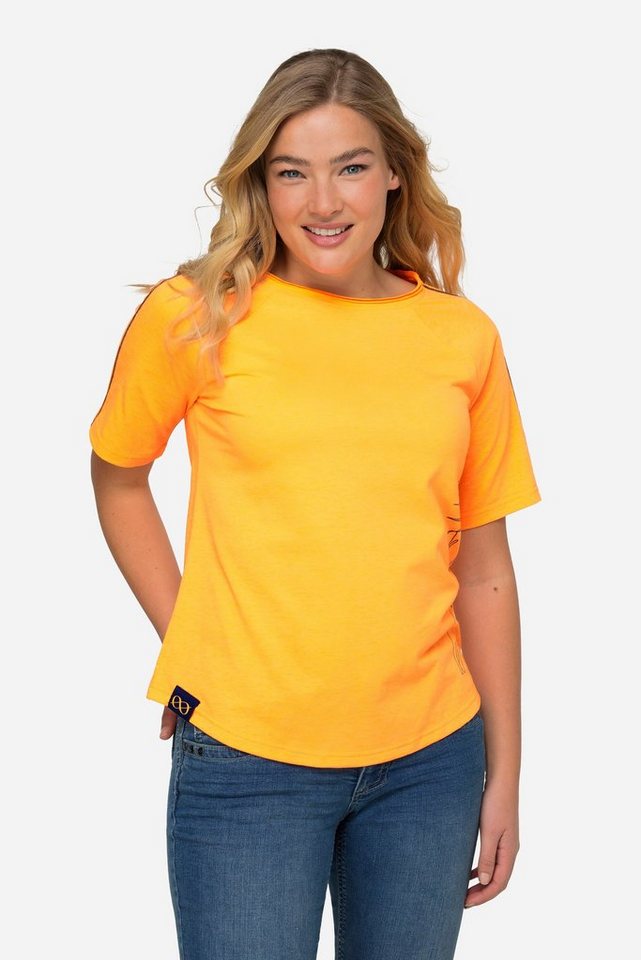 Laurasøn T-Shirt T-Shirt seitlicher Robben-Print Rundhals Halbarm von Laurasøn