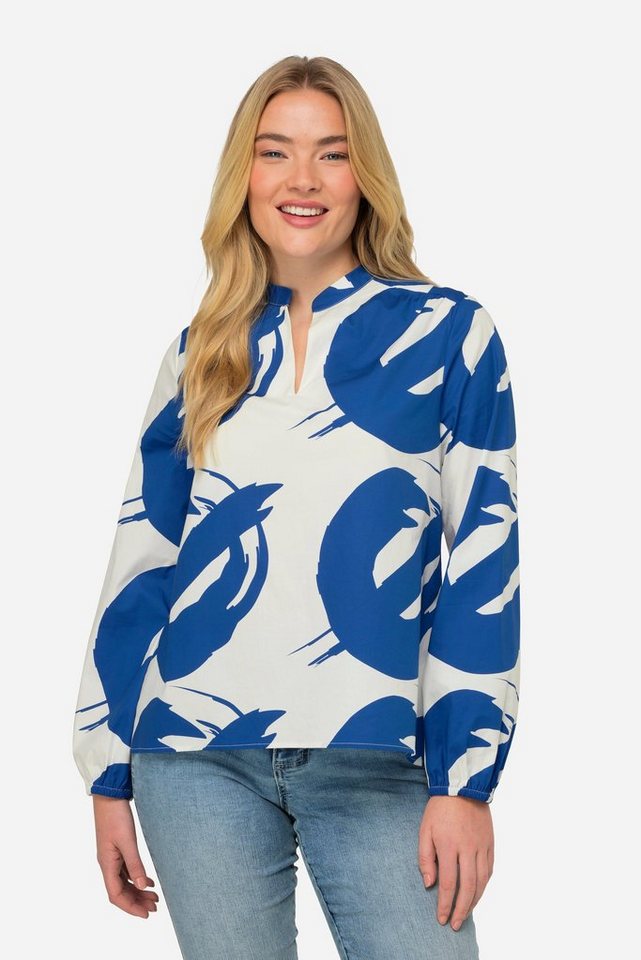 Laurasøn Satinbluse Bluse grafischer Druck von Laurasøn