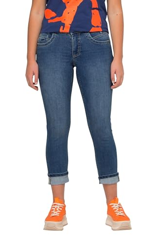 Laurasøn SlimJeans, 7/8-Länge, 5-Pocket Blue Denim 56 827376902-56 von Laurasøn