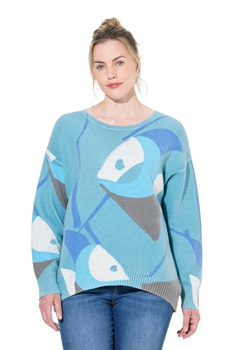 Laurasøn Strickpullover, Langarm, Rundhals, blau XXL 831425710-XXL von Laurasøn