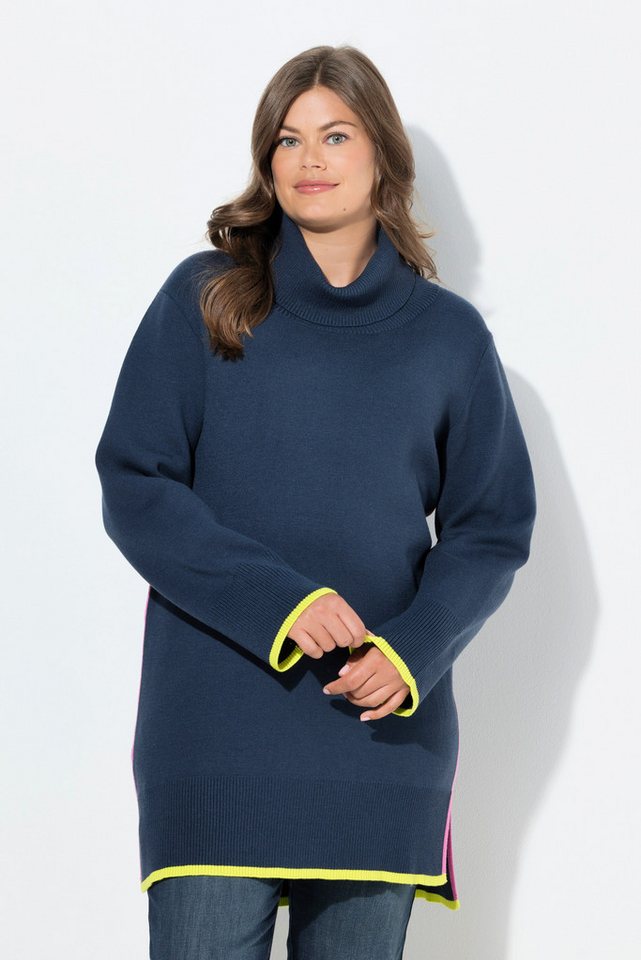 Laurasøn Strickpullover Longstrickpullover Langarm Rollkragen von Laurasøn
