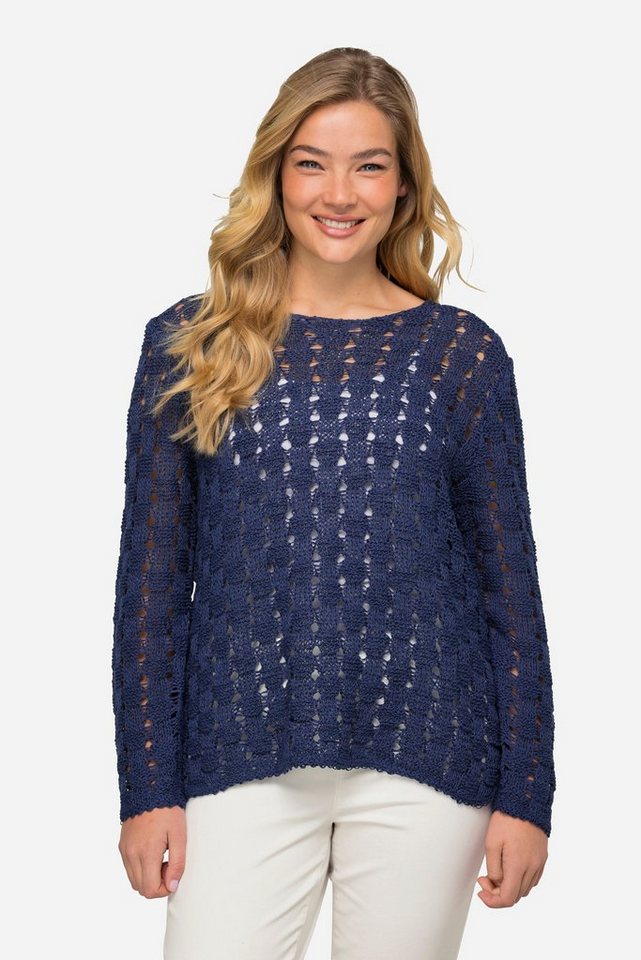 Laurasøn Strickpullover Pullover Strukturstrick Bändchengarn Langarm von Laurasøn