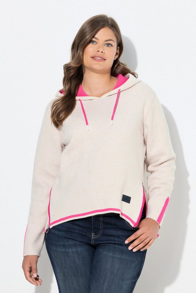 Laurasøn Strickpullover Strick-Hoodie Doubleface Kapuze Langarm von Laurasøn