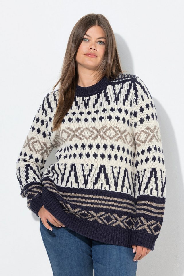 Laurasøn Strickpullover Strickpullover Troyerkragen Langarm von Laurasøn