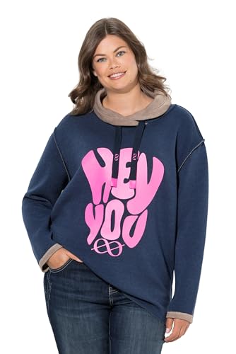 Laurasøn Sweatshirt, Langarm, Stehkragen Navyblau 52+ 842572124-52+ von Laurasøn