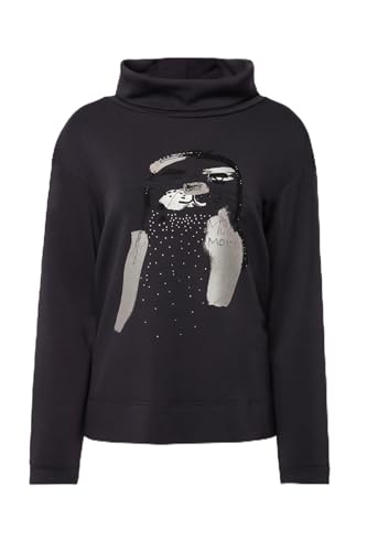 Laurasøn Sweatshirt, Robben-Motiv, Rollkragen, Langarm grau L 823767130-L von Laurasøn