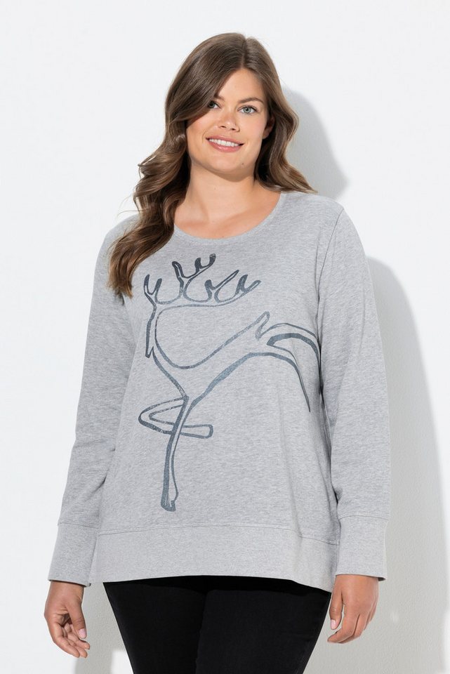 Laurasøn Sweatshirt Sweatshirt Langarm Rundhalsausschnitt Laurasøn Sweatshirt Sweatshirt Langarm Rundhalsausschnitt von Laurasøn