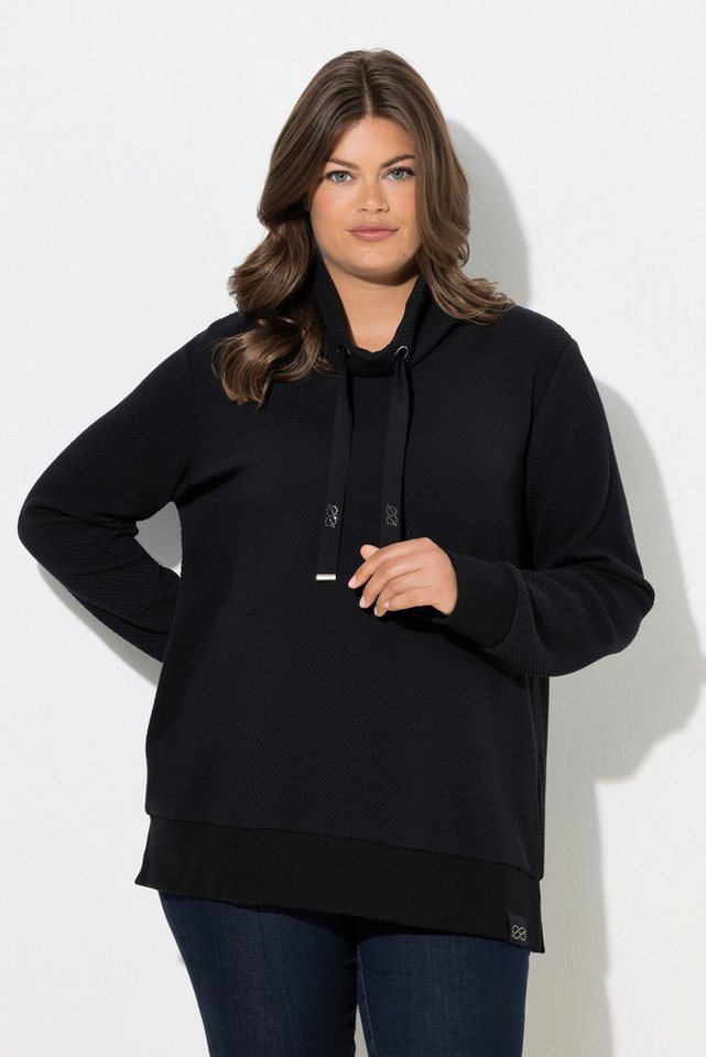 Laurasøn Sweatshirt Sweatshirt mit hohen Kragen Langarm Jaquard Ware von Laurasøn