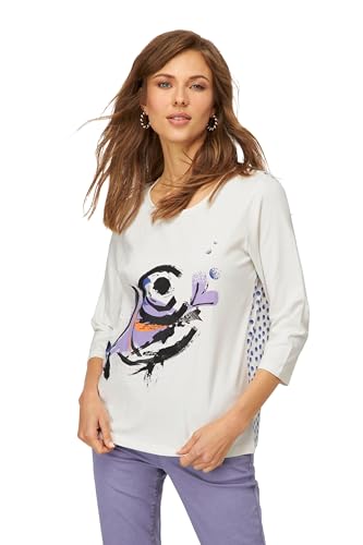 Laurasøn T-Shirt, Fisch/Punkte, Rundhals, 3/4-Ärmel, Oeko-TEX Offwhite L 821014200-L Laurasøn T-Shirt, Fisch/Punkte, Rundhals, 3/4-Ärmel, Oeko-TEX Offwhite L 821014200-L von Laurasøn